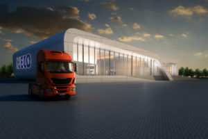 By MoRE_IVECO_Delivery Center_render_exposición camiones